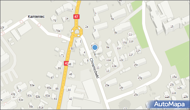 Zakopane, Chramcówki, 9, mapa Zakopanego