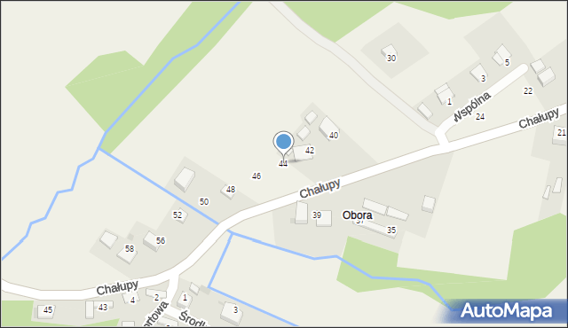 Zalas, Chałupy S., ppłk., 44, mapa Zalas