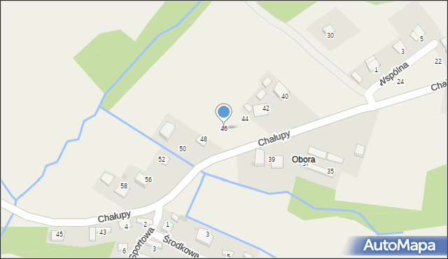 Zalas, Chałupy S., ppłk., 46, mapa Zalas