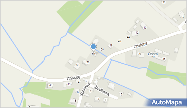 Zalas, Chałupy S., ppłk., 52, mapa Zalas