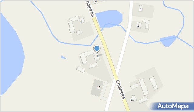 Żalno, Chojnicka, 5, mapa Żalno