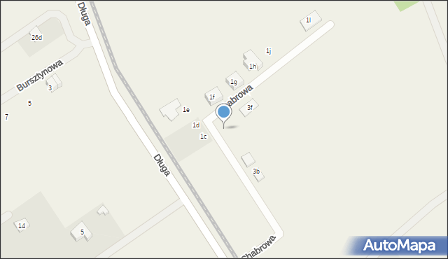 Żarowo, Chabrowa, 3e, mapa Żarowo