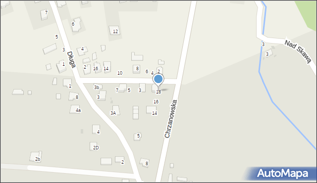 Zator, Chrzanowska, 18, mapa Zator