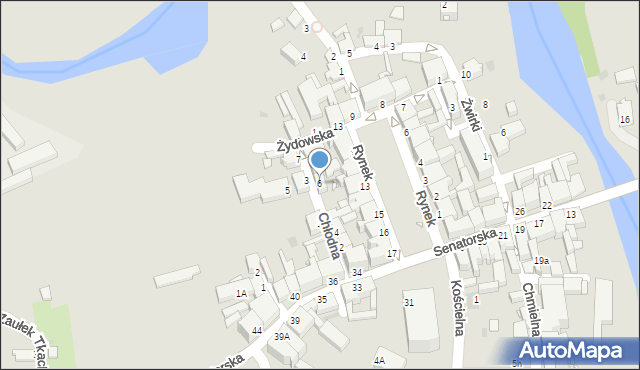 Zbąszyń, Chłodna, 6, mapa Zbąszyń