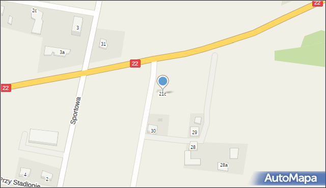 Zblewo, Chojnicka, 21c, mapa Zblewo