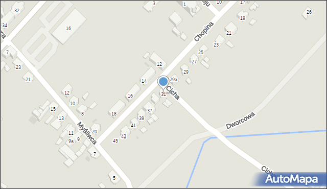 Zdzieszowice, Chopina Fryderyka, 31, mapa Zdzieszowice