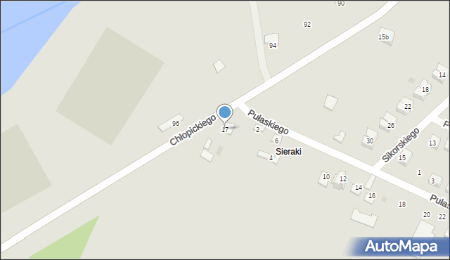 Żelechów, Chłopickiego Józefa, gen., 17, mapa Żelechów