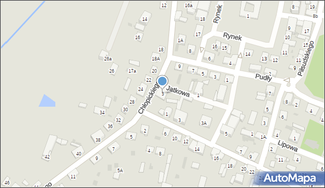 Żelechów, Chłopickiego Józefa, gen., 3, mapa Żelechów