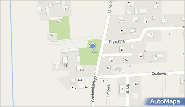 Żelechów, Chełmońskiego, 55a, mapa Żelechów