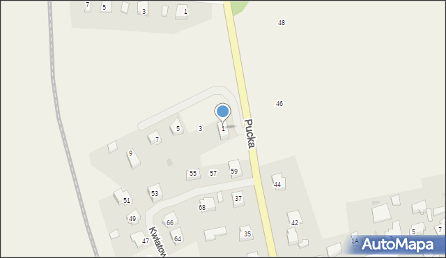 Żelistrzewo, Chmielna, 1, mapa Żelistrzewo