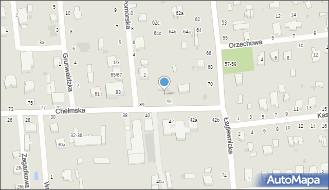 Zgierz, Chełmska, 91a, mapa Zgierz