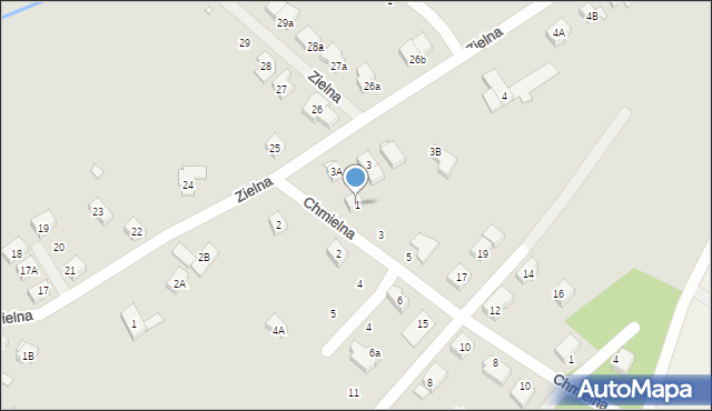 Zgorzelec, Chmielna, 1, mapa Zgorzelec