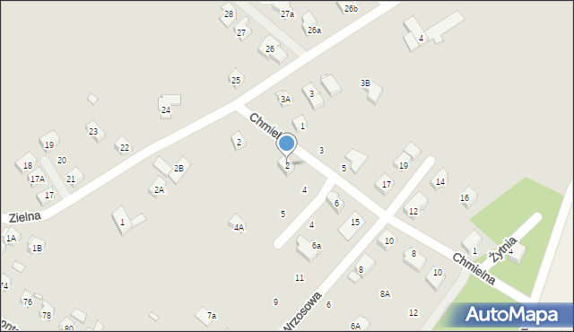 Zgorzelec, Chmielna, 2, mapa Zgorzelec
