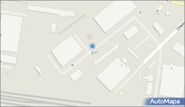 Zielona Góra, Chemiczna, 3f, mapa Zielona Góra