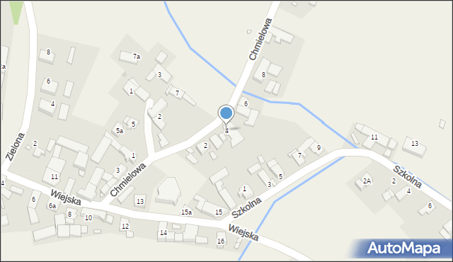 Zimnice Małe, Chmielowa, 4, mapa Zimnice Małe