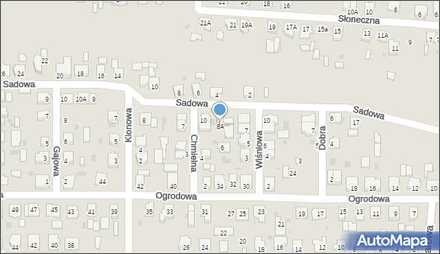 Żnin, Chmielna, 8A, mapa Żnin