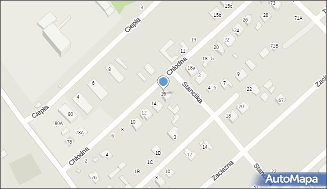 Żyrardów, Chłodna, 16, mapa Żyrardów