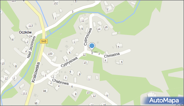 Żywiec, Chmielna, 2, mapa Żywiec
