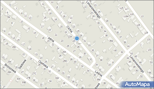 Aleksandrów Kujawski, Cicha, 26, mapa Aleksandrów Kujawski