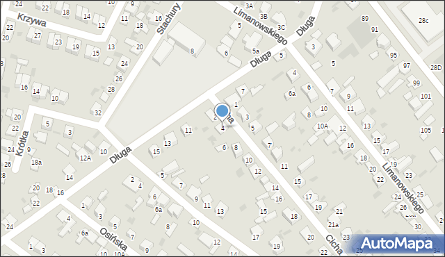 Aleksandrów Kujawski, Cicha, 4, mapa Aleksandrów Kujawski