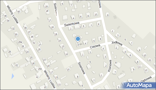 Babiak, Cisowa, 2, mapa Babiak