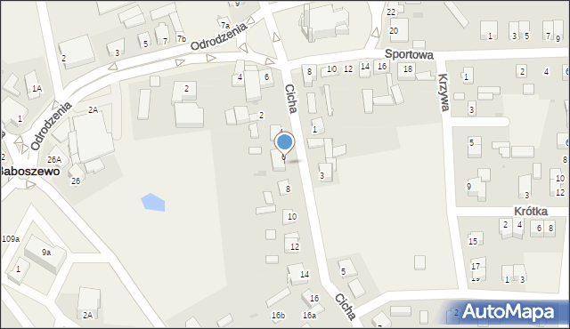 Baboszewo, Cicha, 6A, mapa Baboszewo
