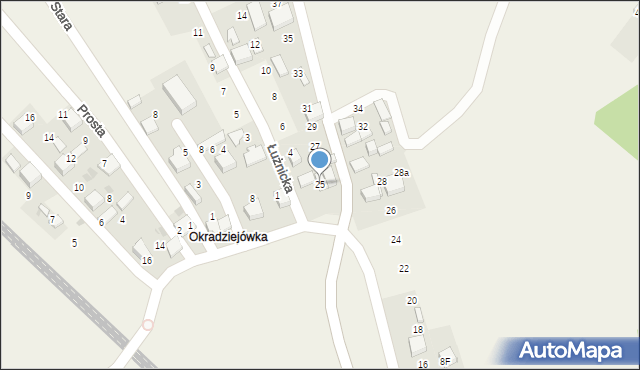 Balin, Ciężkowicka, 25, mapa Balin