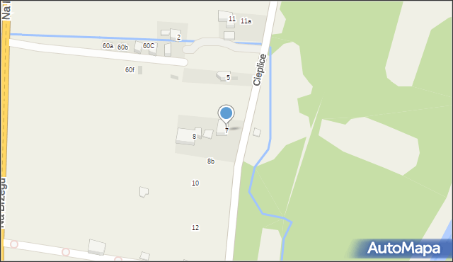 Bańska Niżna, Cieplice, 7, mapa Bańska Niżna