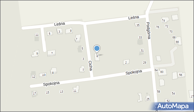 Barcin, Cicha, 4, mapa Barcin