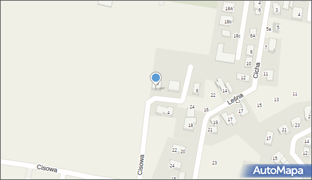 Bielany Wrocławskie, Cisowa, 7, mapa Bielany Wrocławskie