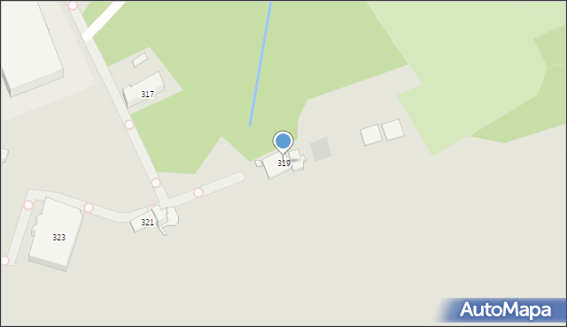 Bielsko-Biała, Cieszyńska, 319, mapa Bielsko-Białej