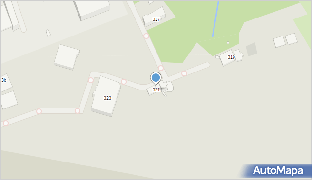 Bielsko-Biała, Cieszyńska, 321, mapa Bielsko-Białej