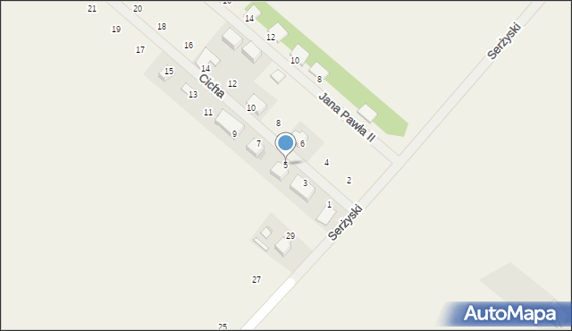 Bierawa, Cicha, 5, mapa Bierawa