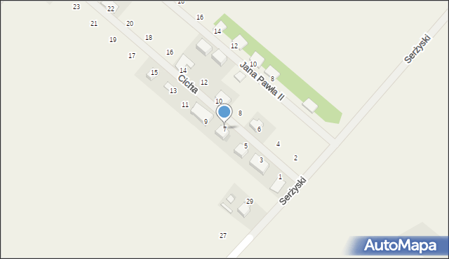 Bierawa, Cicha, 7, mapa Bierawa