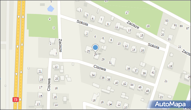 Bilcza, Cisowa, 27, mapa Bilcza