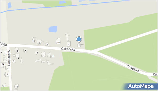 Blachownia, Cisiańska, 2, mapa Blachownia