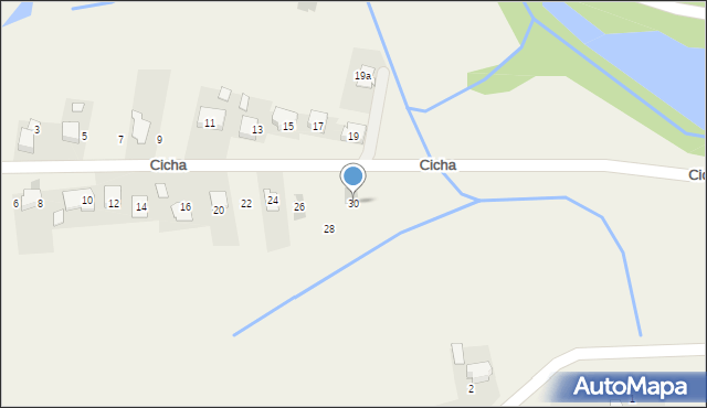Bobrek, Cicha, 30, mapa Bobrek