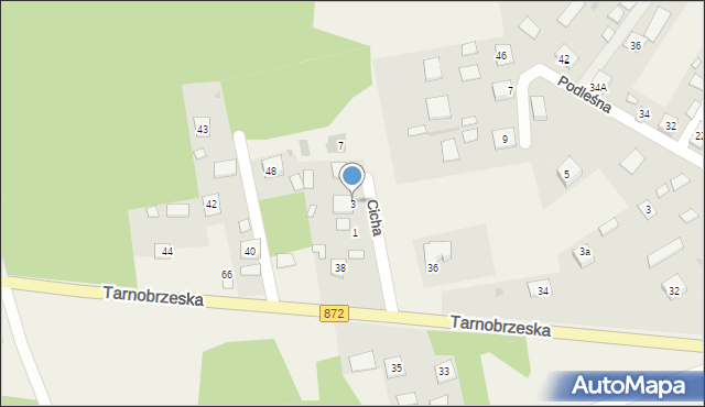 Bojanów, Cicha, 3, mapa Bojanów