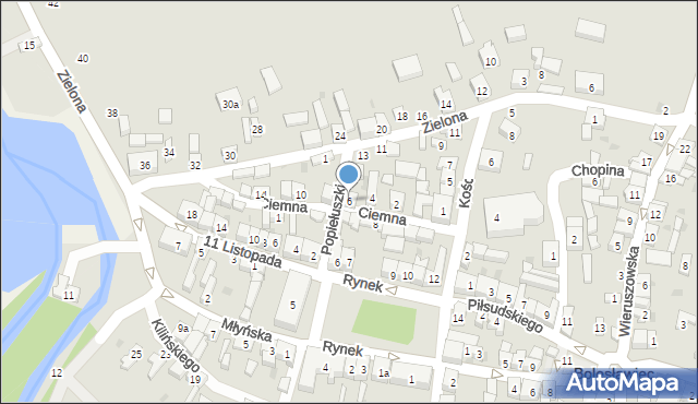 Bolesławiec, Ciemna, 6, mapa Bolesławca