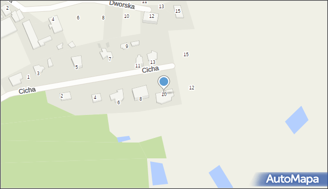 Bratian, Cicha, 10, mapa Bratian