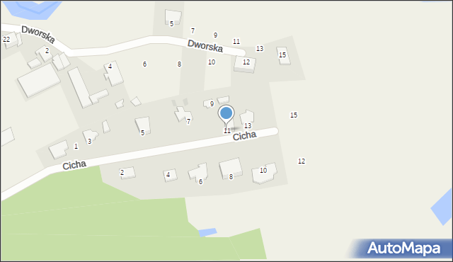 Bratian, Cicha, 11, mapa Bratian