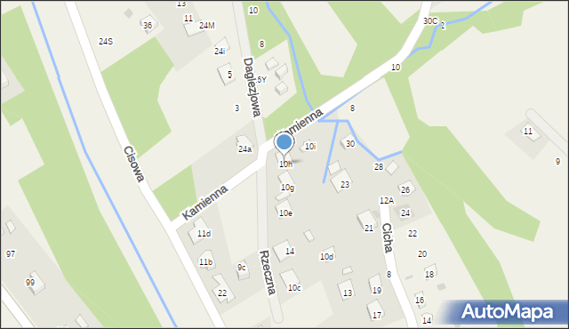 Brenna, Cisowa, 10h, mapa Brenna