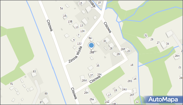 Brenna, Cisowa, 28B, mapa Brenna