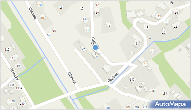 Brenna, Cisowa, 2A, mapa Brenna