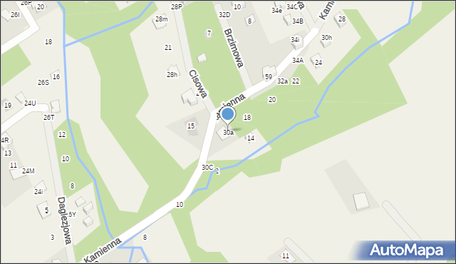 Brenna, Cisowa, 30a, mapa Brenna