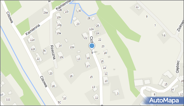 Brenna, Cisowa, 8, mapa Brenna