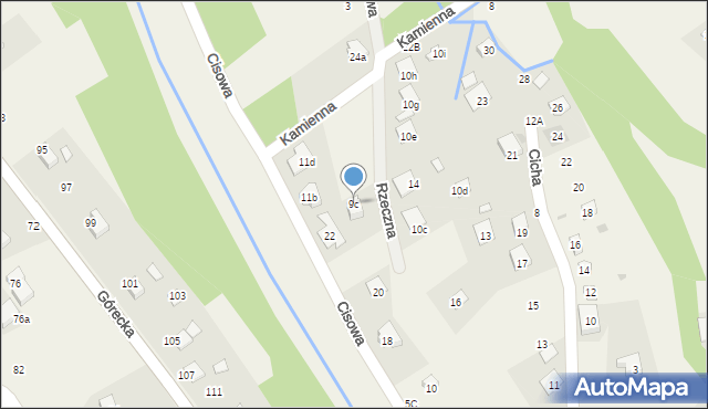 Brenna, Cisowa, 9c, mapa Brenna