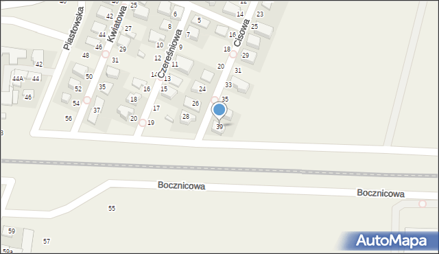 Bronisze, Cisowa, 39, mapa Bronisze