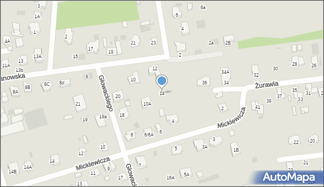 Brwinów, Ciechanowska, 14, mapa Brwinów