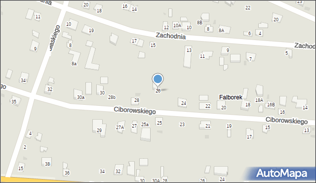 Brześć Kujawski, Ciborowskiego, 26, mapa Brześć Kujawski